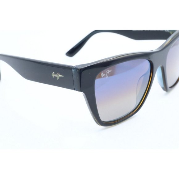 Maui Jim EKOLU MJ 867-27F Black Square Sunglasses Blue Polarized Lens 53.5mm (B) main image 5